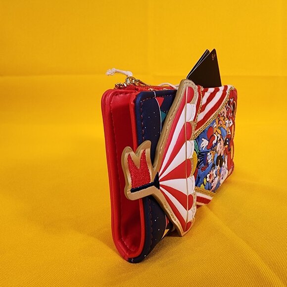 Loungefly Disney Mickey & Friends Circus Tent Flap Wallet NEW - Picture 4 of 13